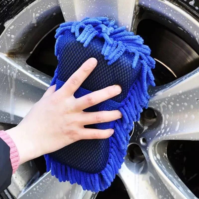 1Pcs Microfiber Car Washer Sponge Cleaning Car Care Detailing Brushes Washing Towel Auto Gloves Styling Accessories