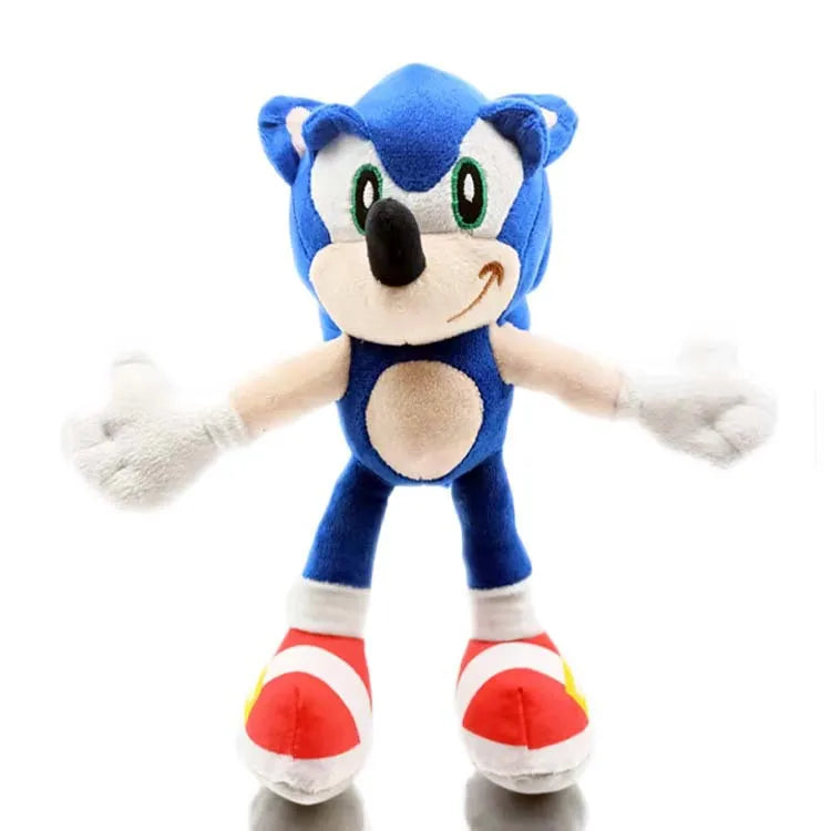 20cm Cartoon Sonics Plush Doll Toy Soft Plush Anime Cute Black and Blue Ultrasonic Mouse Pendant Toy Children's Birthday Gift