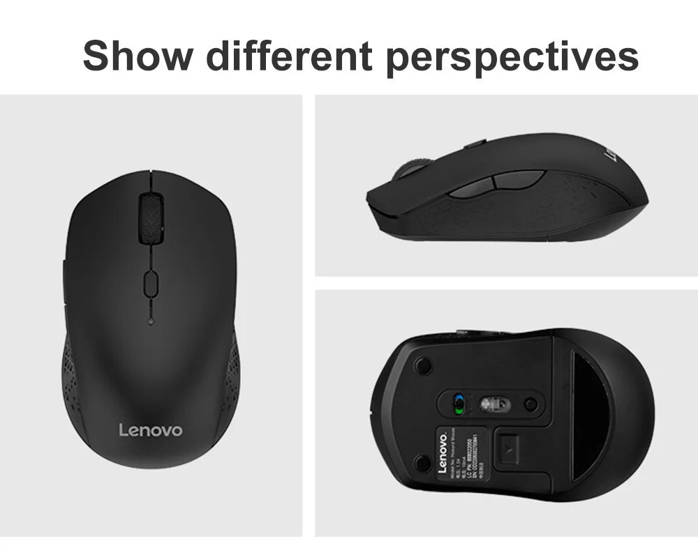 Lenovo Bluetooth Mouse Wireless Dual Mode Mouse Portable Home Business Office Gaming Mouse Laptop Accessories 1000DPI Recommend