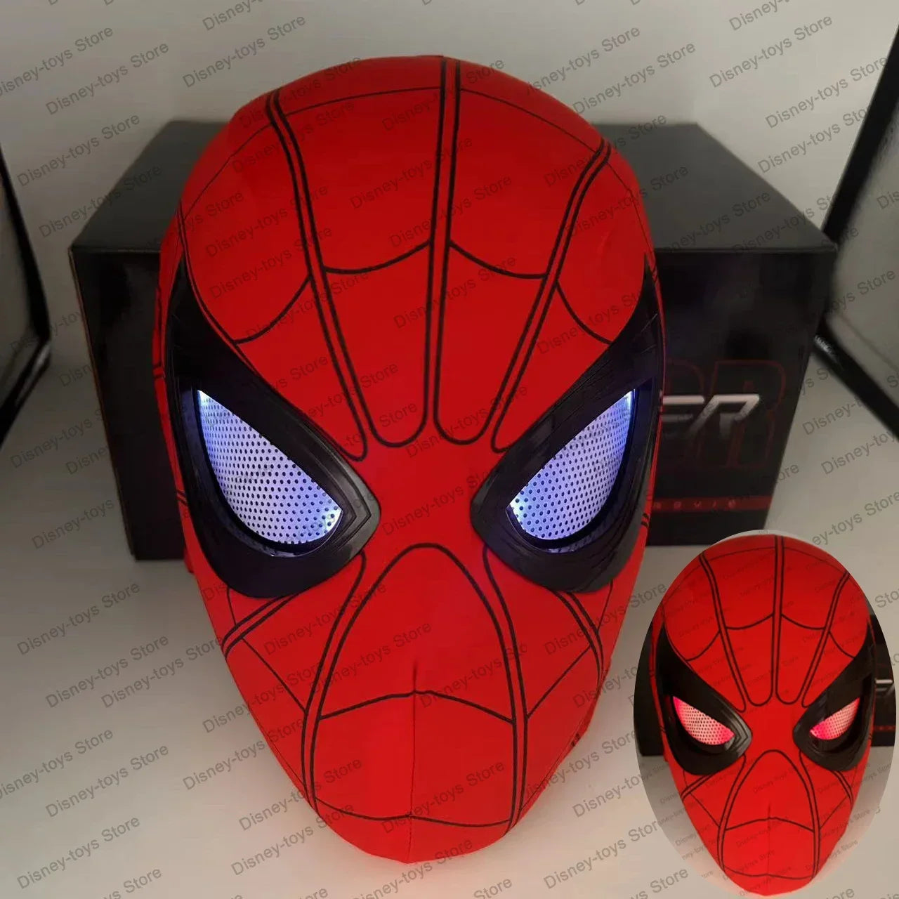 New Spider man no Way Home Spider Man Mask Luxury Helmet Rechargeable Remote Eyes Movable Mask Cosplay Decoration Toys