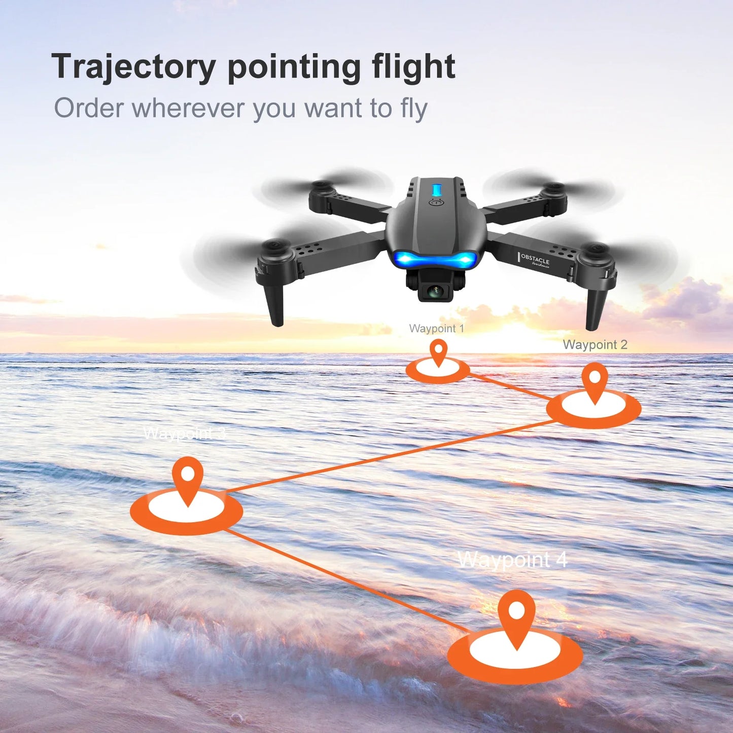 Xiaomi Mijia E99 Pro Drone HD 8k Dual-Camera High Hold Mode Foldable RC WIFI Aerial Photography Quadcopter for Adult Child Toys