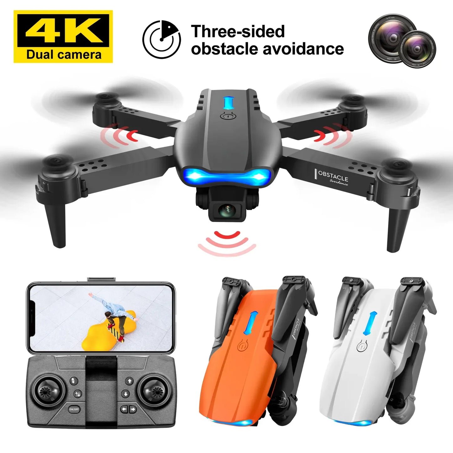 Xiaomi Mijia E99 Pro Drone HD 8k Dual-Camera High Hold Mode Foldable RC WIFI Aerial Photography Quadcopter for Adult Child Toys