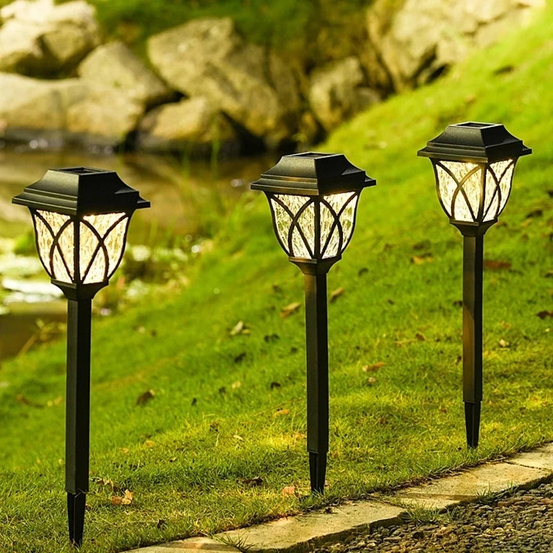 Solar garden lights outdoor home decoration yard garden lawn waterproof lawn lamp arrangement ground plug light shadow light