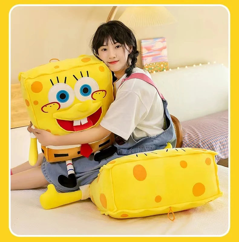 45-80CM SpongeBob SquarePants Patrick Star Doll Anime Cartoon Plush Toy Soft Cute Stuffed Collection Children's Birthday Gift