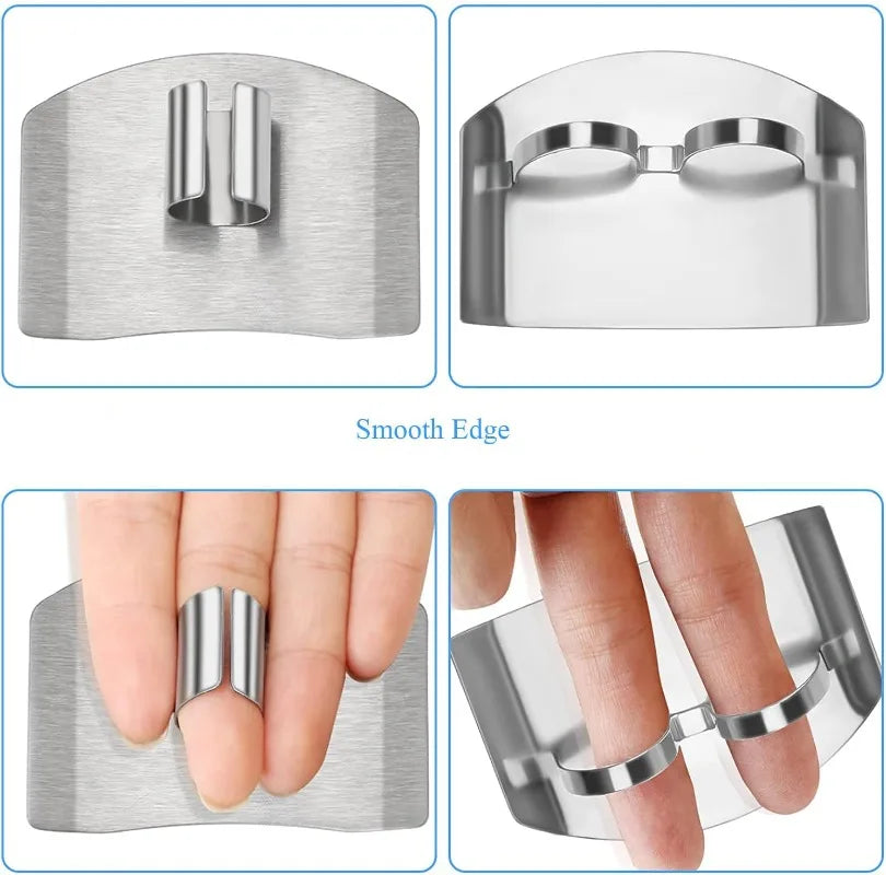 3/1pcs Stainless Steel Finger Guard Cutting Shiel Adjustable Vegetable Cutting Thumb Guard Finger Protector Tools Kitchen Gadget