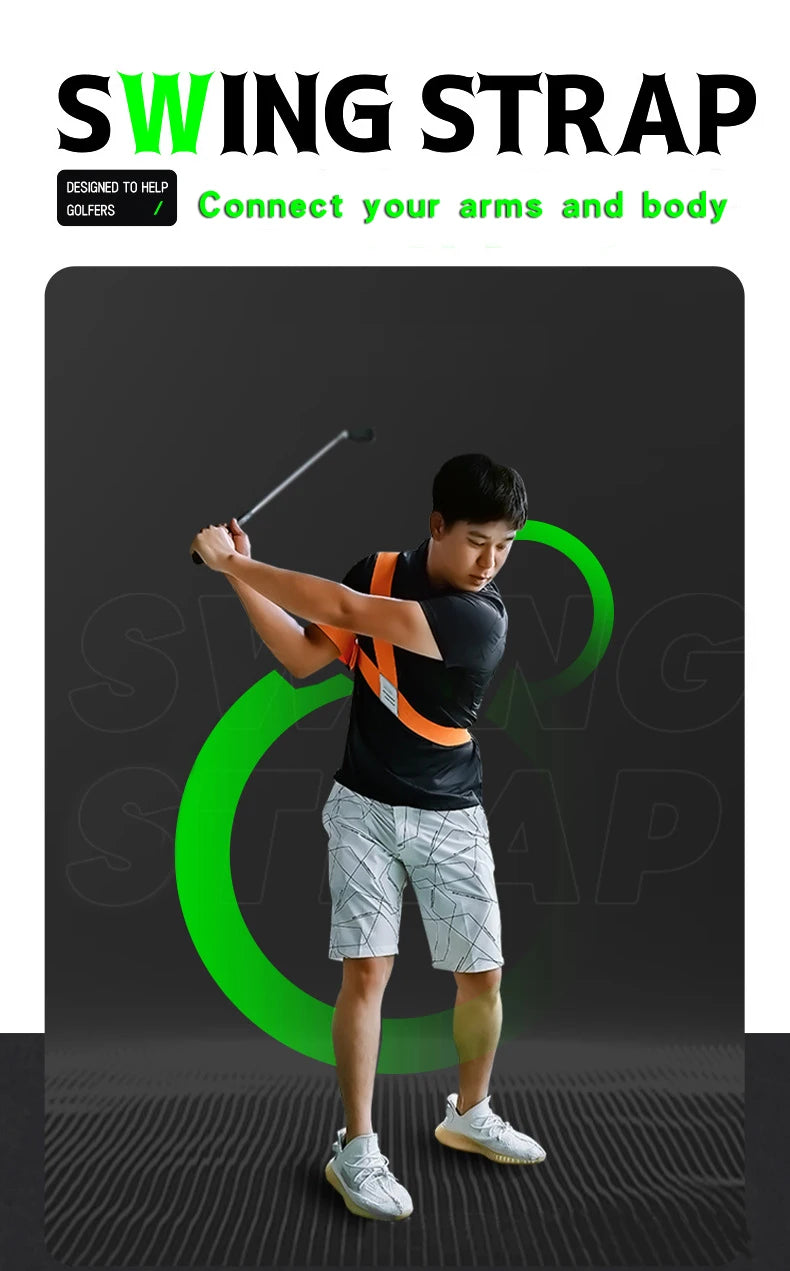 Golf Swing Trainer Golf Swing Strap Golf Posture Correction Golf Swing Ccorrector Golf Practice Supplies For Men Women Beginners