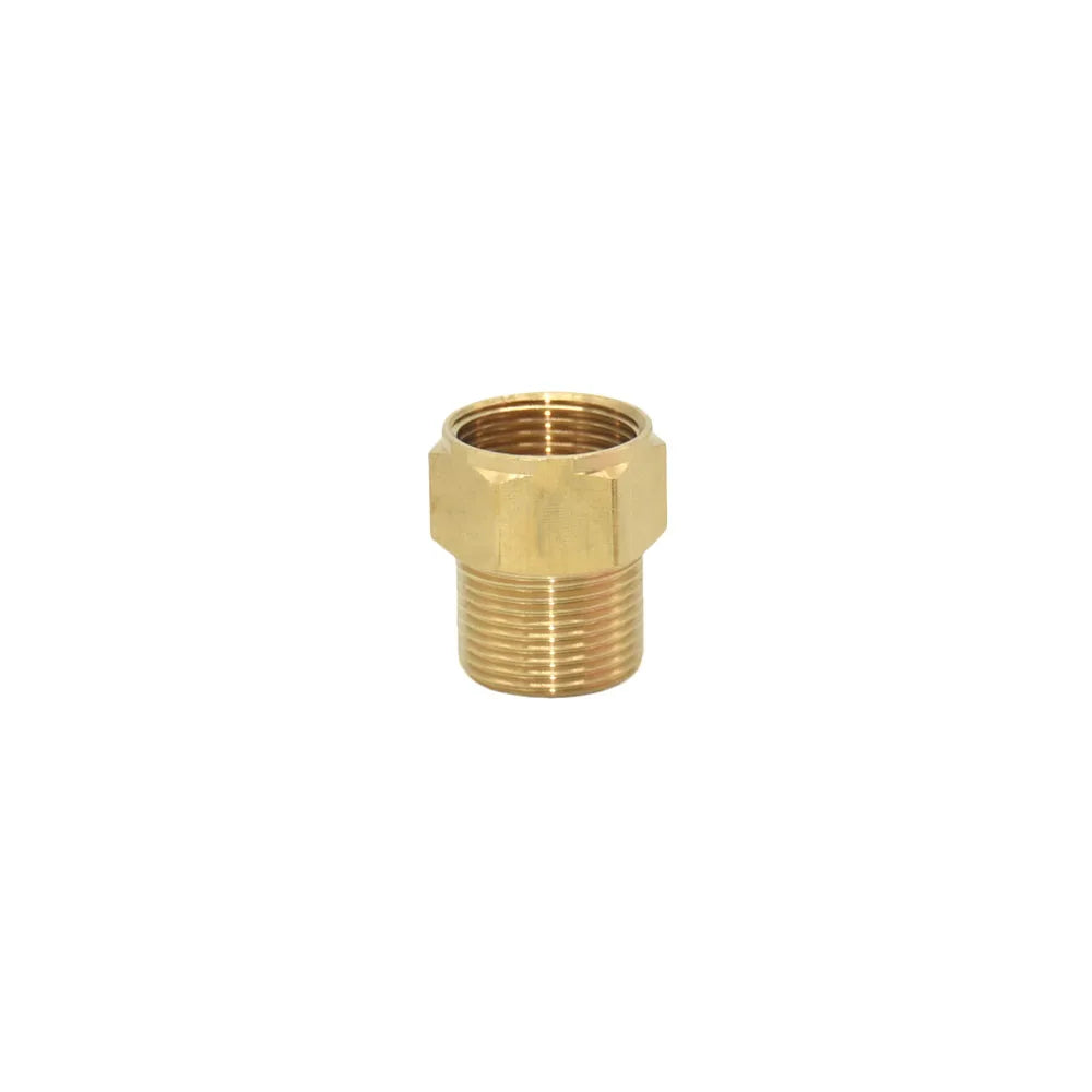 Brass M22 M14 M18 To 3/8" 1/2" 3/4" Thread Connector Transition Coupler Cleaning Copper Machine Repair Fitting