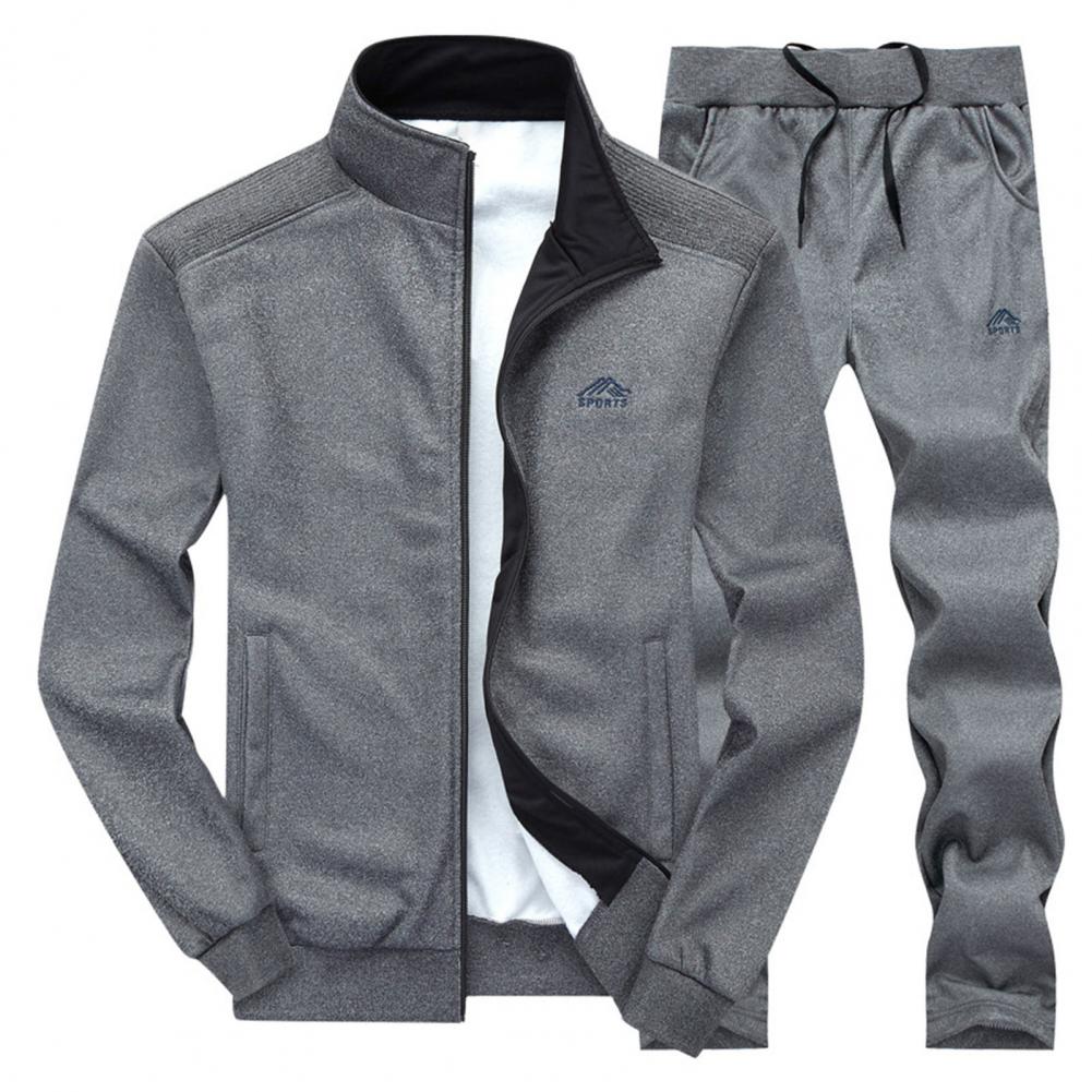 Men Tracksuit Casual Sets Men's Sportswear Running Sports Suit Jacket Pant Two Piece Jogger Outfit Set Clothing