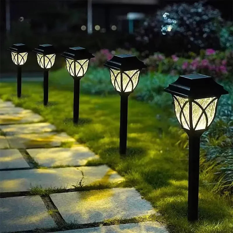 Solar garden lights outdoor home decoration yard garden lawn waterproof lawn lamp arrangement ground plug light shadow light