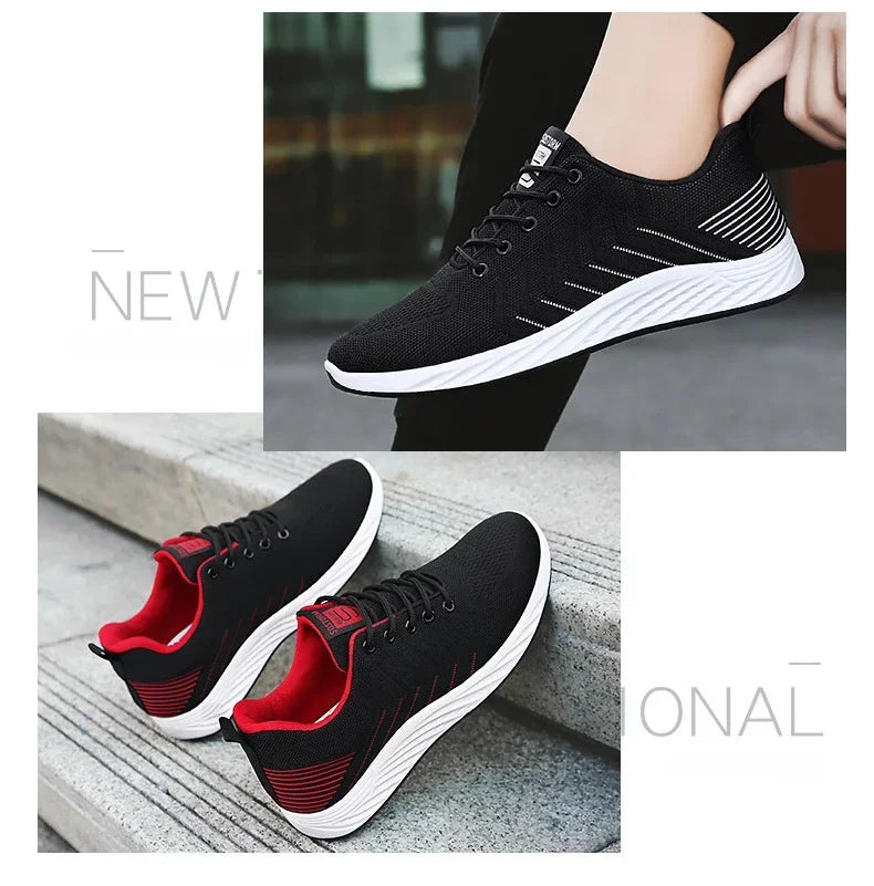 Men Breathable Sneakers Spring New Soft-soled Casual Shoes Running Shoes Man Lightweight Casual Non-Slip Shoes Zapatillas Hombre