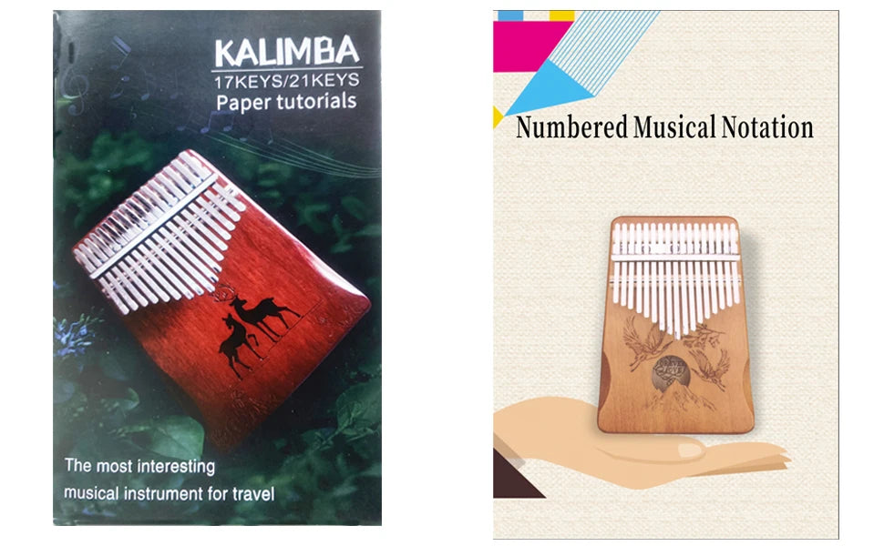 21 Keys Thumb Piano Calimba Professional Tuned Portable Kalimba 17Keys Beginner's Finger Piano Birthday Festival Relaxation Gift