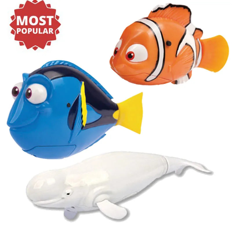 Electronic Fish Swimming Toys Battery Included Pet for Kids Bath ing Tank Decorating Act Like Real