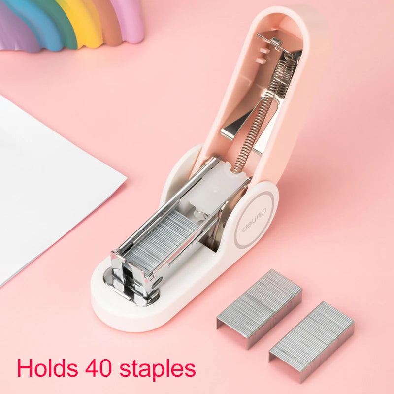 Mini Stapler Office Supplies Staples 20 Sheets Capacity Stapling Machine Paper Storage Portable Staplers School