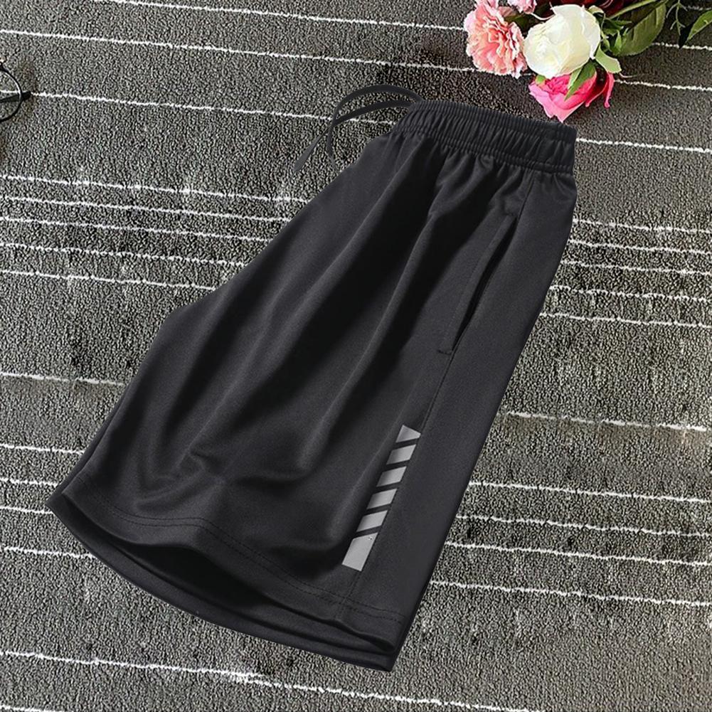 Men Run Shorts Patchwork Training Shorts Zipper Pockets Gym Sports Quick Dry Short Casual 2022 New Summer Fitness Shorts