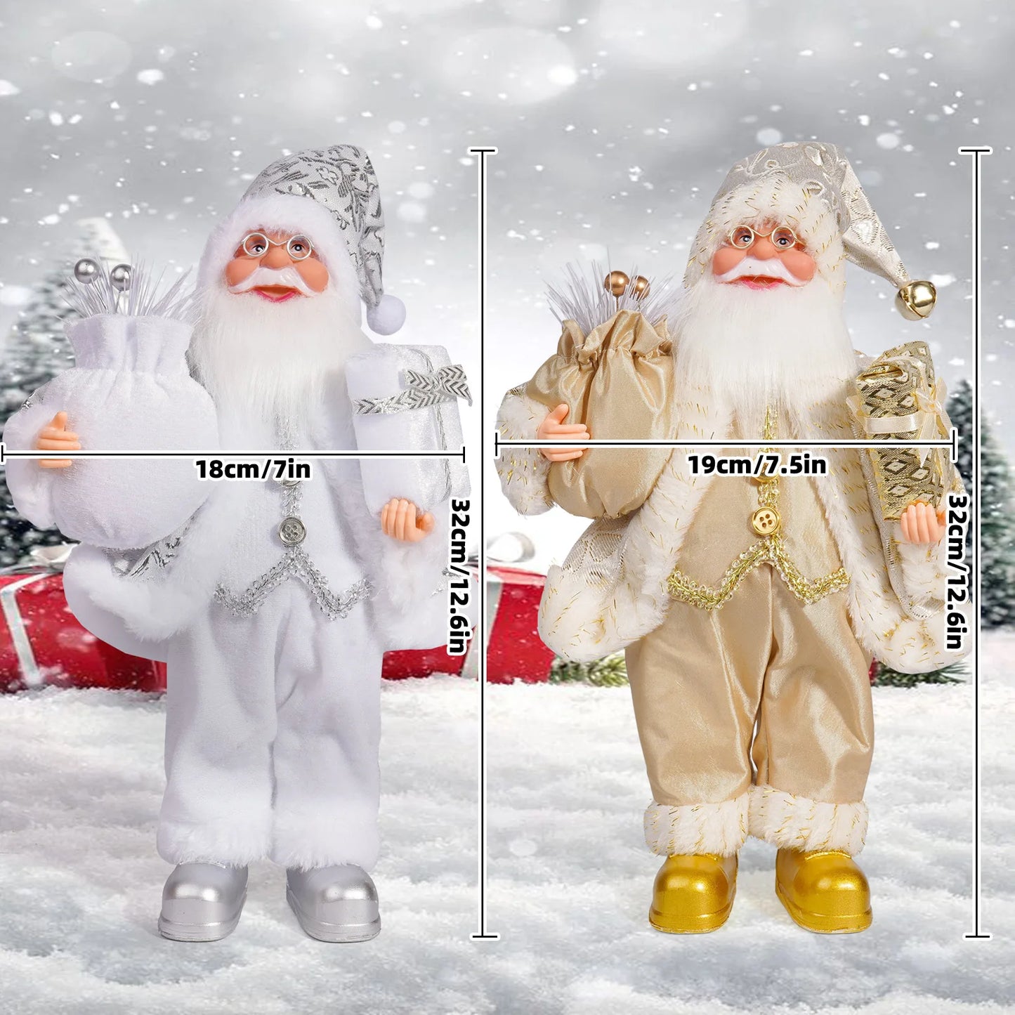 Santa Claus Doll Children Doll Xmas Gift Christmas Tree Decorations 2024