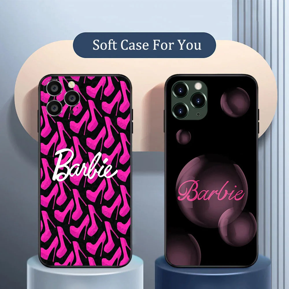 iPhone soft case Barbie Soft Case For iPhone 11 12 13 14 15 Pro Max Plus Mini