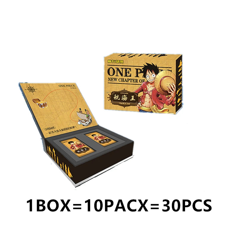 One Piece Collection Cards Rare Booster Box Pack Anime Luffy Zoro Nami Chopper TCG Child Birthday Gift Toy