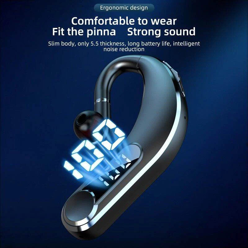 5.2 Bluetooth Earphone long battery life Wireless Earphone Handsfree Sports Earbuds with Mic LED display