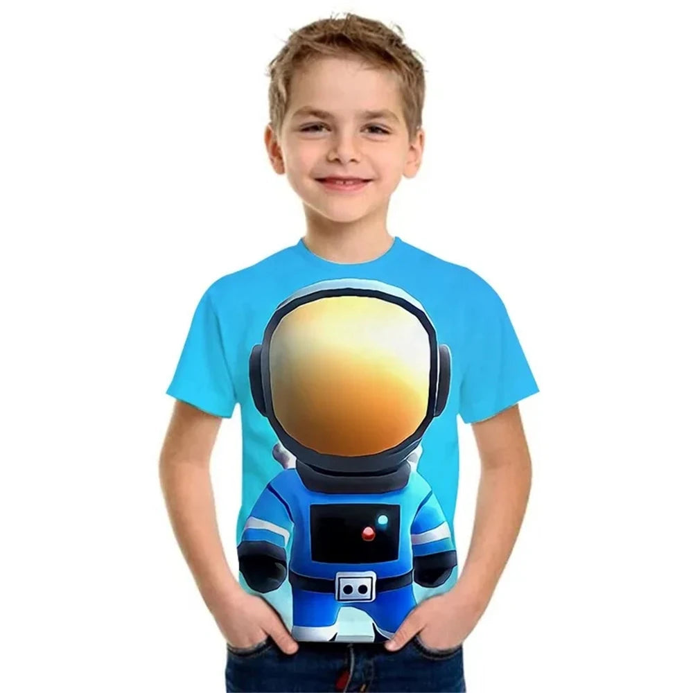 Stumble Guys Game 3D Printed Kids T Shirt Children Clothing Harajuku