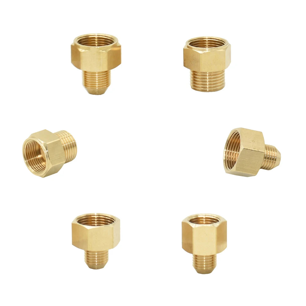 Brass M22 M14 M18 To 3/8" 1/2" 3/4" Thread Connector Transition Coupler Cleaning Copper Machine Repair Fitting