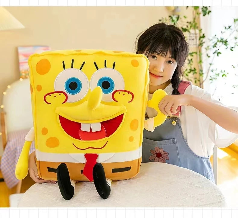 45-80CM SpongeBob SquarePants Patrick Star Doll Anime Cartoon Plush Toy Soft Cute Stuffed Collection Children's Birthday Gift