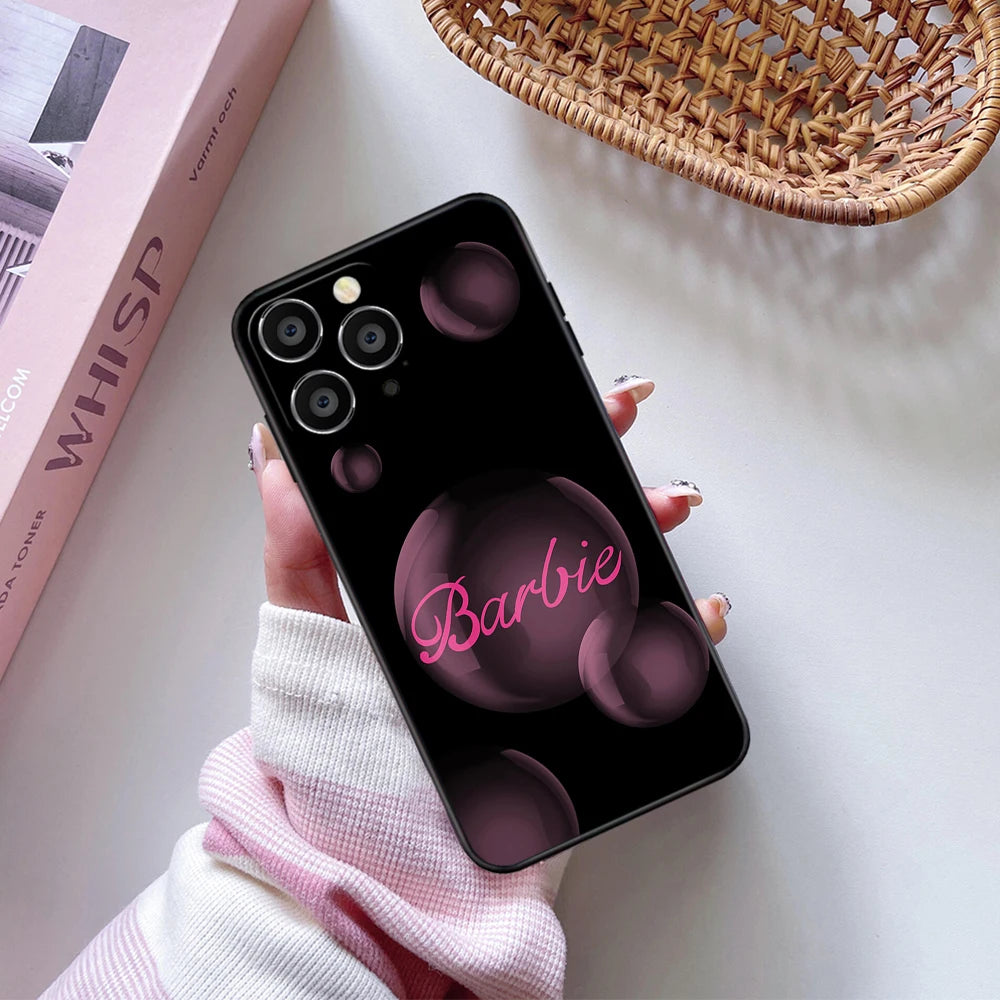 iPhone soft case Barbie Soft Case For iPhone 11 12 13 14 15 Pro Max Plus Mini