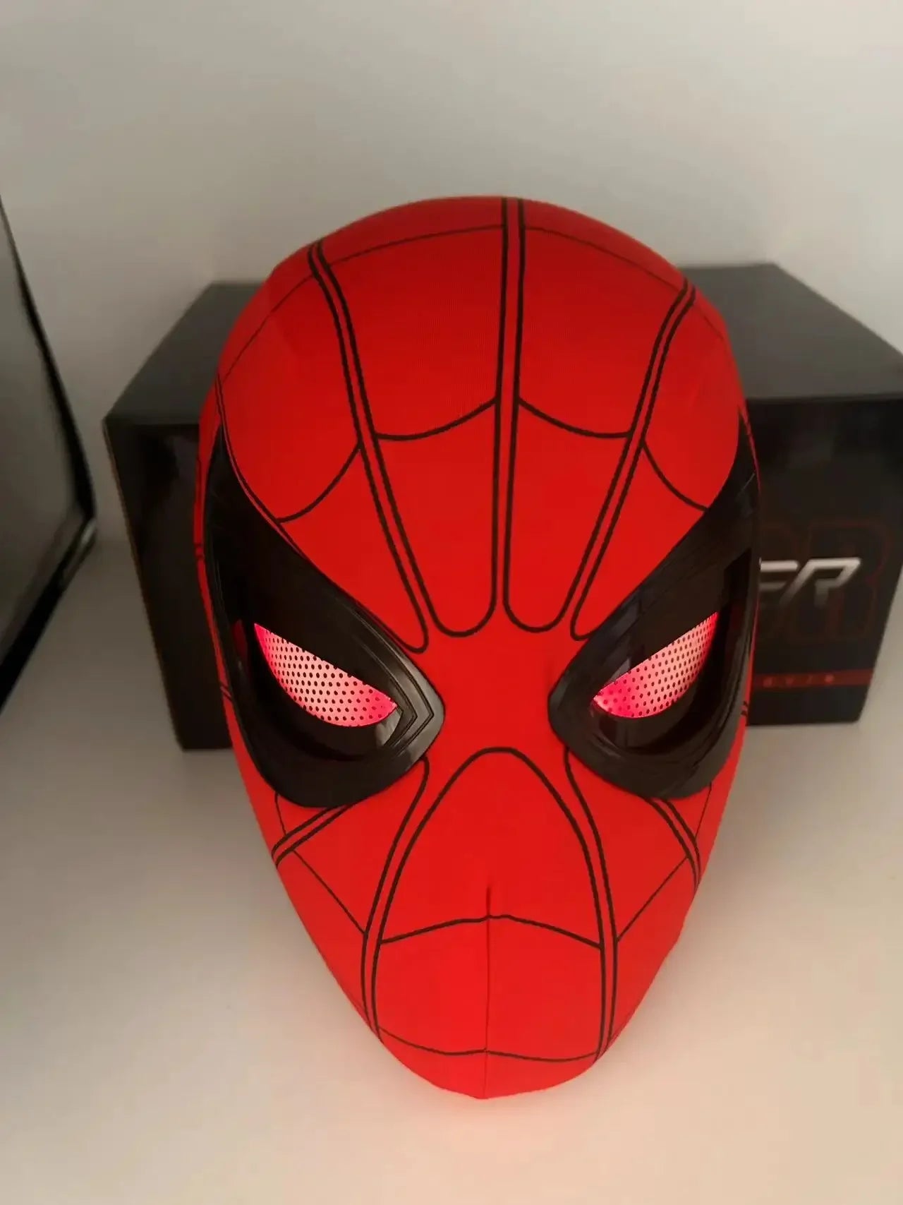 New Spider man no Way Home Spider Man Mask Luxury Helmet Rechargeable Remote Eyes Movable Mask Cosplay Decoration Toys