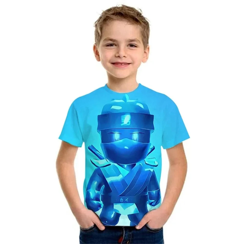 Stumble Guys Game 3D Printed Kids T Shirt Children Clothing Harajuku