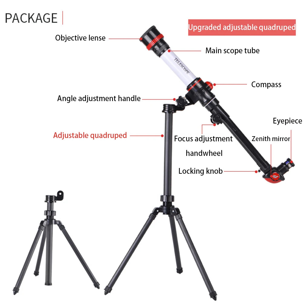 Professional Astronomical Telescope Powerful Monocular Portable HD High Magnification Moon Space Planet