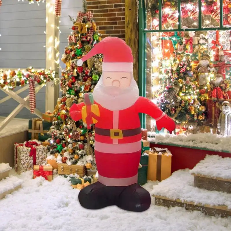 Inflatable Santa 4.92ft LED Lighted Christmas Santa Claus Decorations