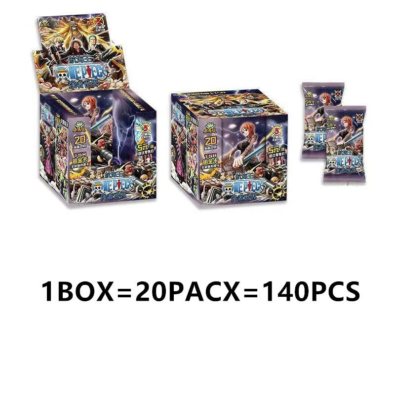 One Piece Collection Cards Rare Booster Box Pack Anime Luffy Zoro Nami Chopper TCG Child Birthday Gift Toy