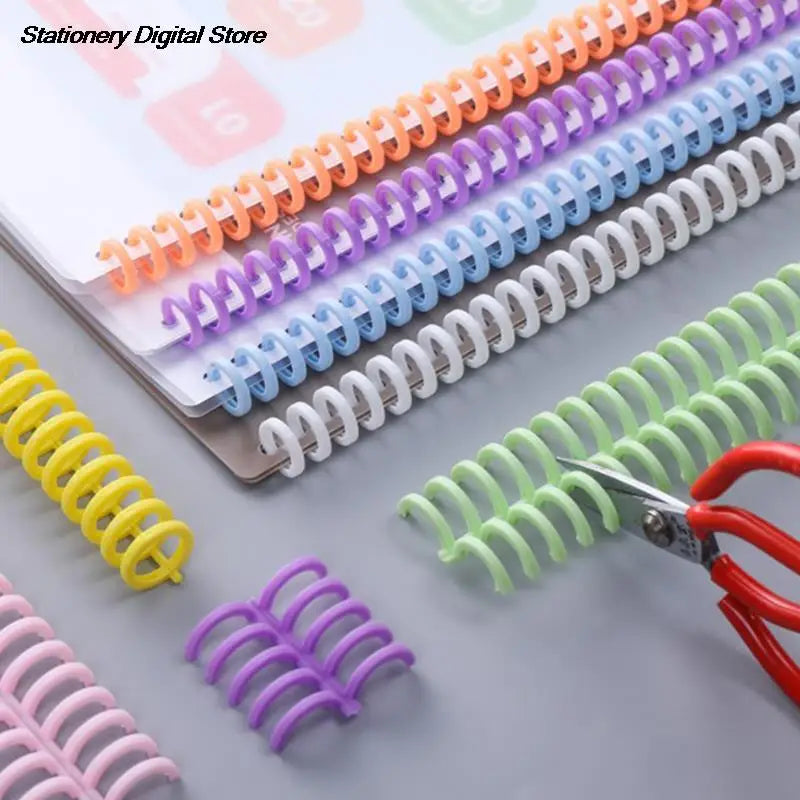 1/10Pcs 30 Holes Loose-leaf Paper Book Circles Ring Scrapbook Album Binder Spiral A4 Notebook Binding Clips