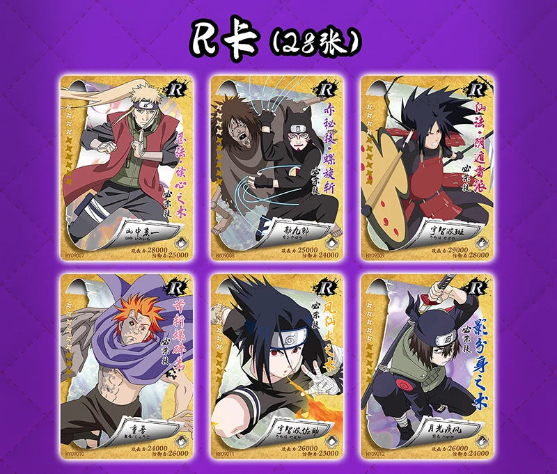 Naruto SSR Card Deluxe Collection Edition Card Naruto Sasuke Anime Character TCG Board Game