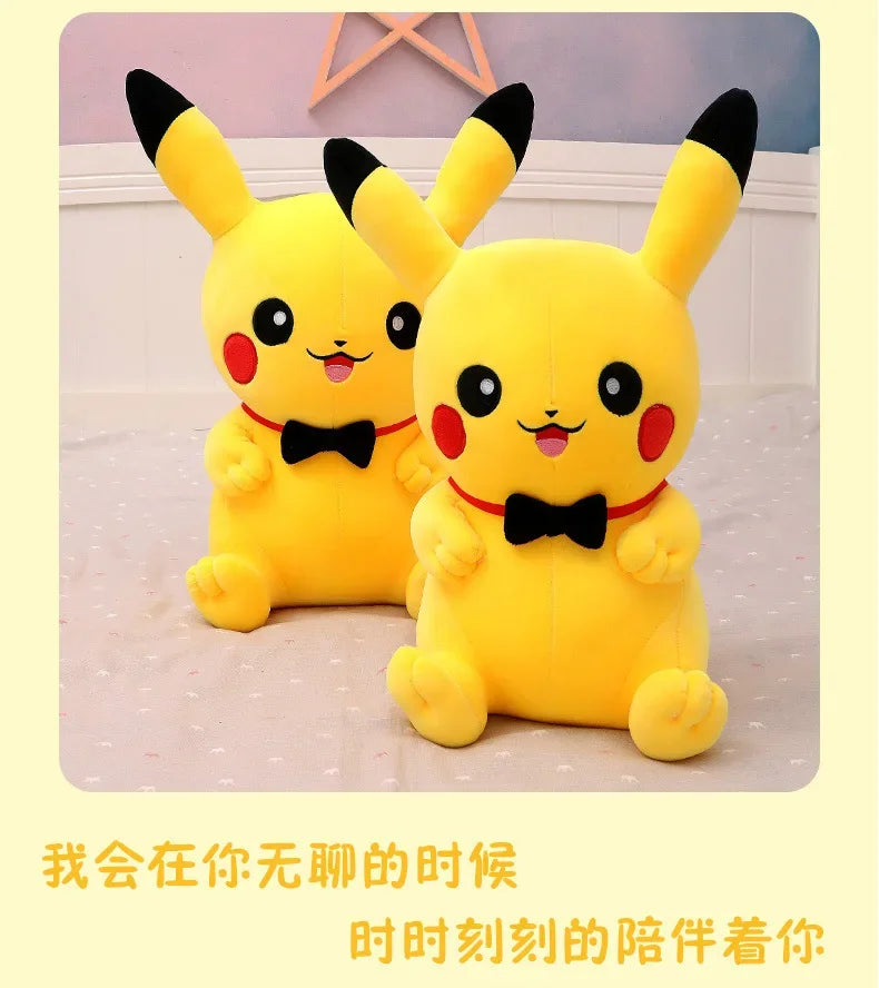 40-120cm Large Pokemon Plush Toys Pikachu Laugh Kawaii Anime Plushie Dolls Pokémon Soft Stuffed Giant Pillows Gifts for Children