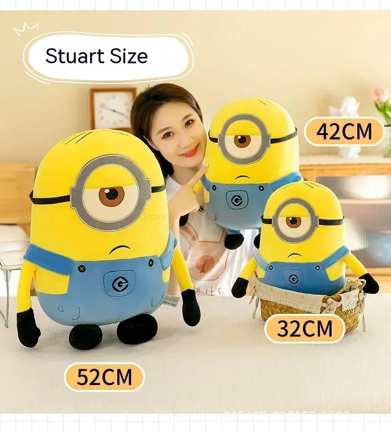 Minions Characters Yellow Plush Toys Bob Stuart In Jeans Soft Toys Dolls & Hobbies Christmas Birthday Gift