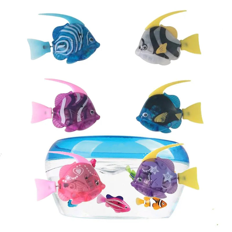 Electronic Pet Fish Bath Toys for Children Kids Bathtub Battery Powered Swim Fishing Tank Decoration