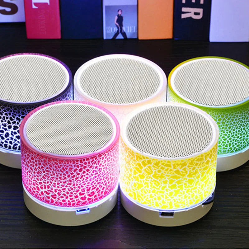 Mini Speaker Wireless Speaker Colorful LED TF Card USB Subwoofer Portable MP3 Music Sound Column For PC Phone