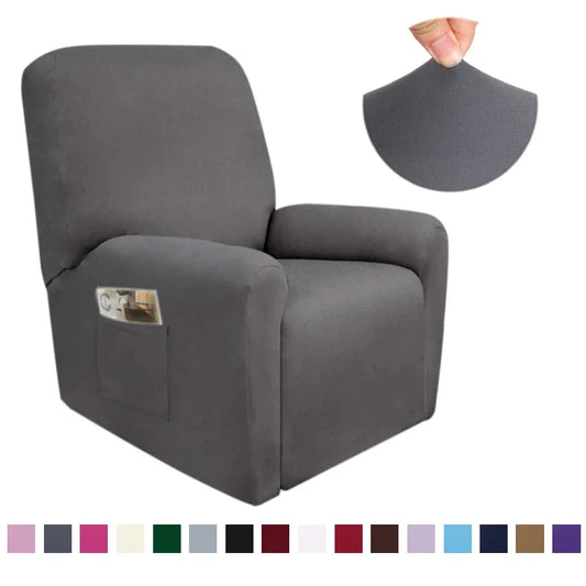 Single Seat Recliner Sofa Cover for Living Room Elastic Reclining Chair Cover Protection Lazy Boy Relax Armchair Cover