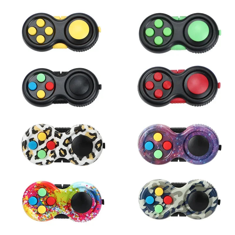 8 Fidget Functions Controller Pad Game Focus Fidget Toy Fidget Pad Cube Relieves Stress and Anxiety Toy