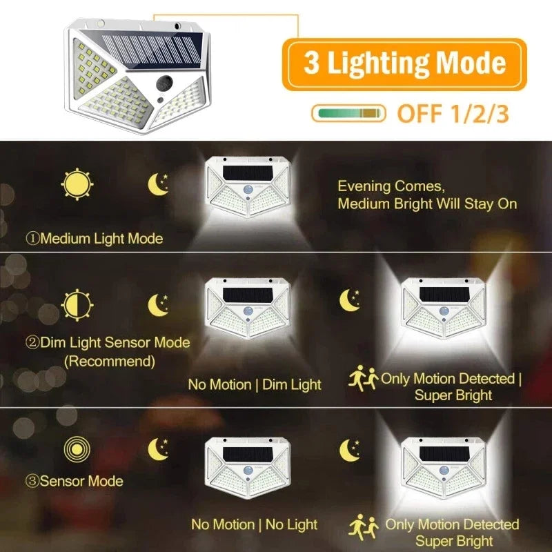 2/4/8/10PCS Solar Light Outdoor LED Wall Lamp PIR Motion Sensor Lamp Waterproof LED Lights For Garden Street Decoration