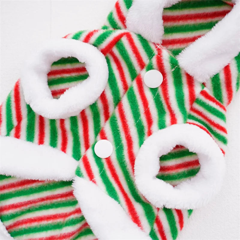 Dog Christmas Costume Dogs Elk Santa Claus Dog Cats Coat Hoodies Christmas Dogs Costume