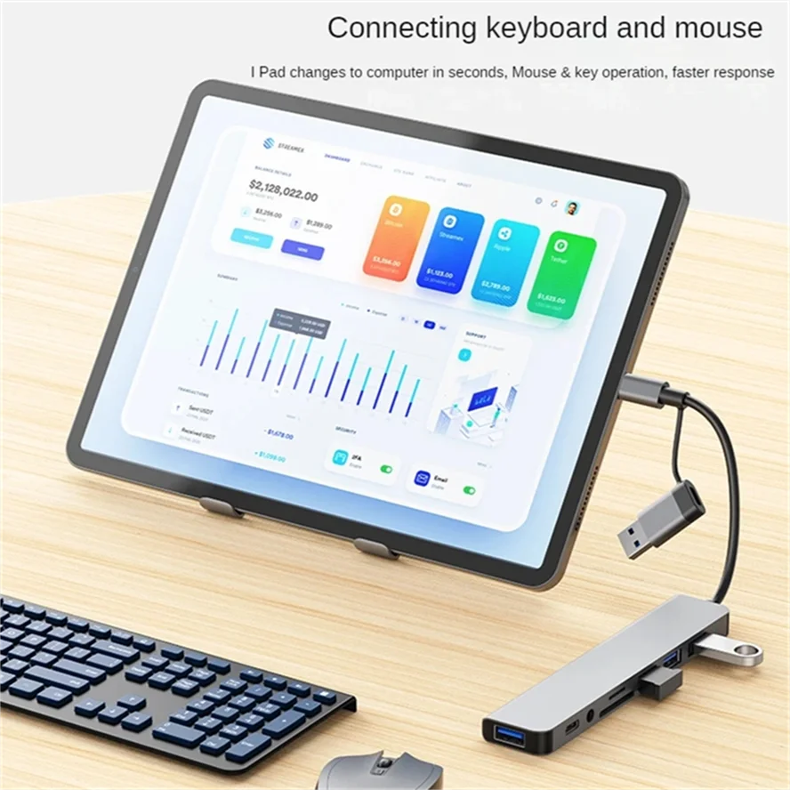 5Gbps USB 3.0 HUB USB C HUB USB C Docking Station High Speed Transmission OTG Adapter Splitter TYPE-C HUB For PC Laptop MacBook