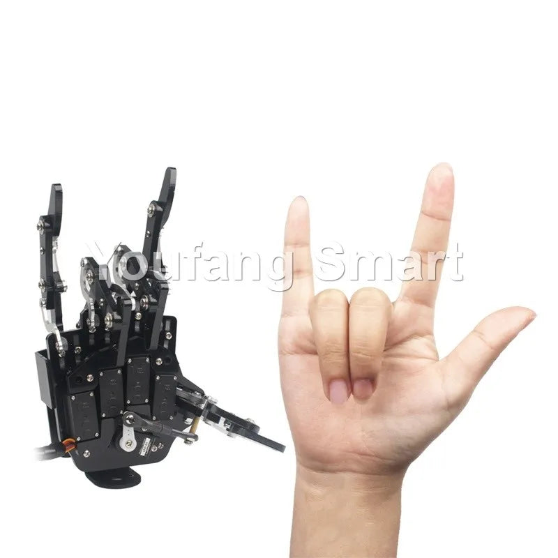 Robot Palm Hand Manipulator Open Source Code 5 Hands Educational Kit with Ps2/Somatosensory Gloves STEM For Arduino STM32 Bionic