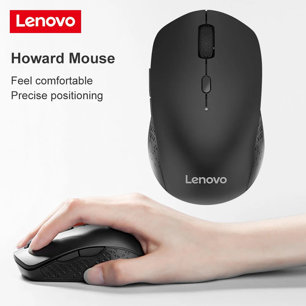 Lenovo Bluetooth Mouse Wireless Dual Mode Mouse Portable Home Business Office Gaming Mouse Laptop Accessories 1000DPI Recommend