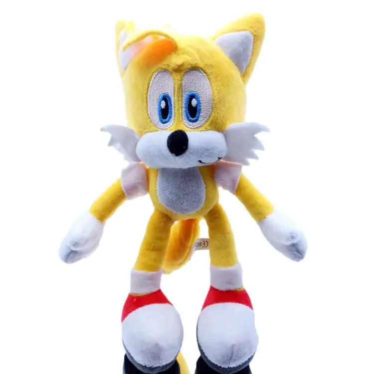 20cm Cartoon Sonics Plush Doll Toy Soft Plush Anime Cute Black and Blue Ultrasonic Mouse Pendant Toy Children's Birthday Gift