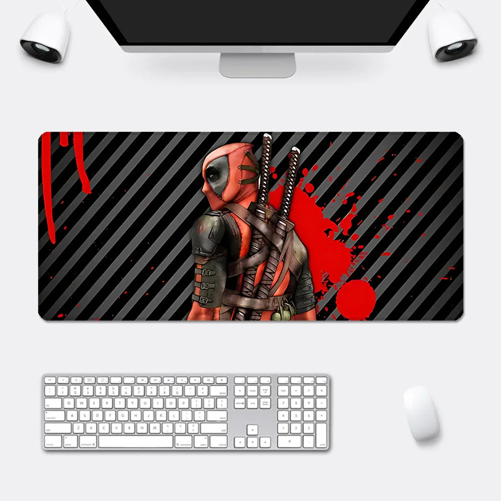 Deadpool's Mousepad HD Printing Computer Gamers Locking Edge Non-slip Mouse Pad XXL90x40cm Keyboard PC Desk Pad