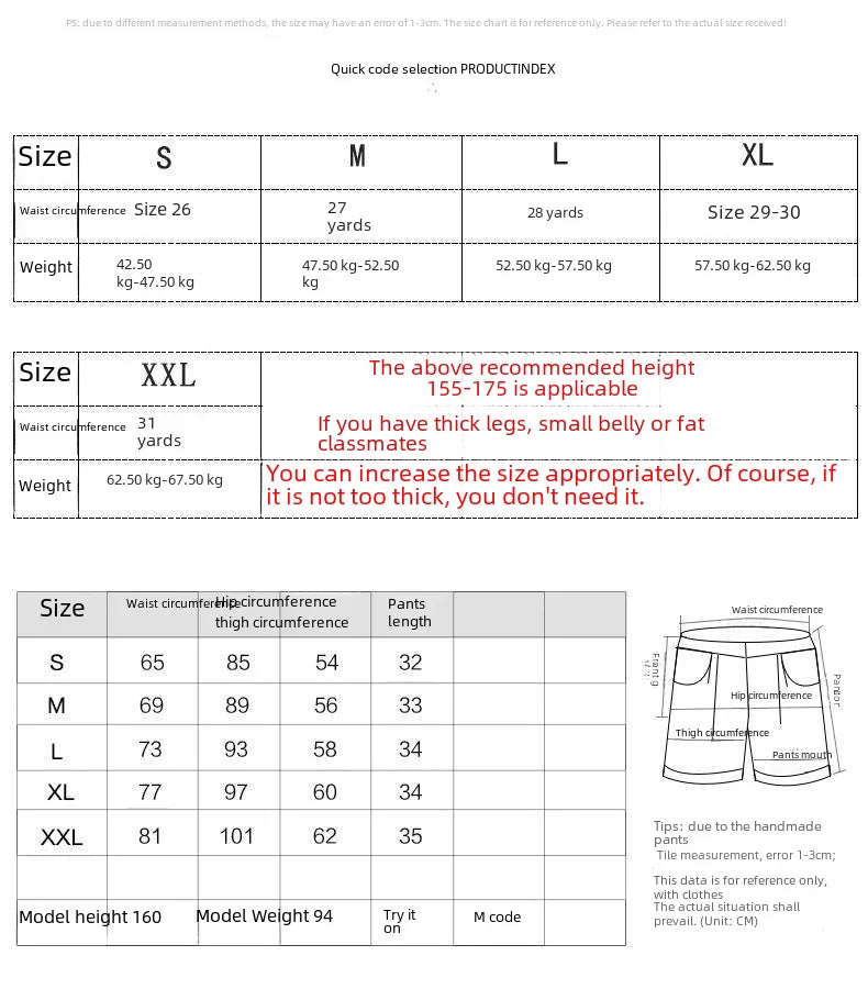 Women's Denim Shorts High-waist Slim Fit Versatile Student Loose-legged Trousers Trendy Shorts Cotton Material