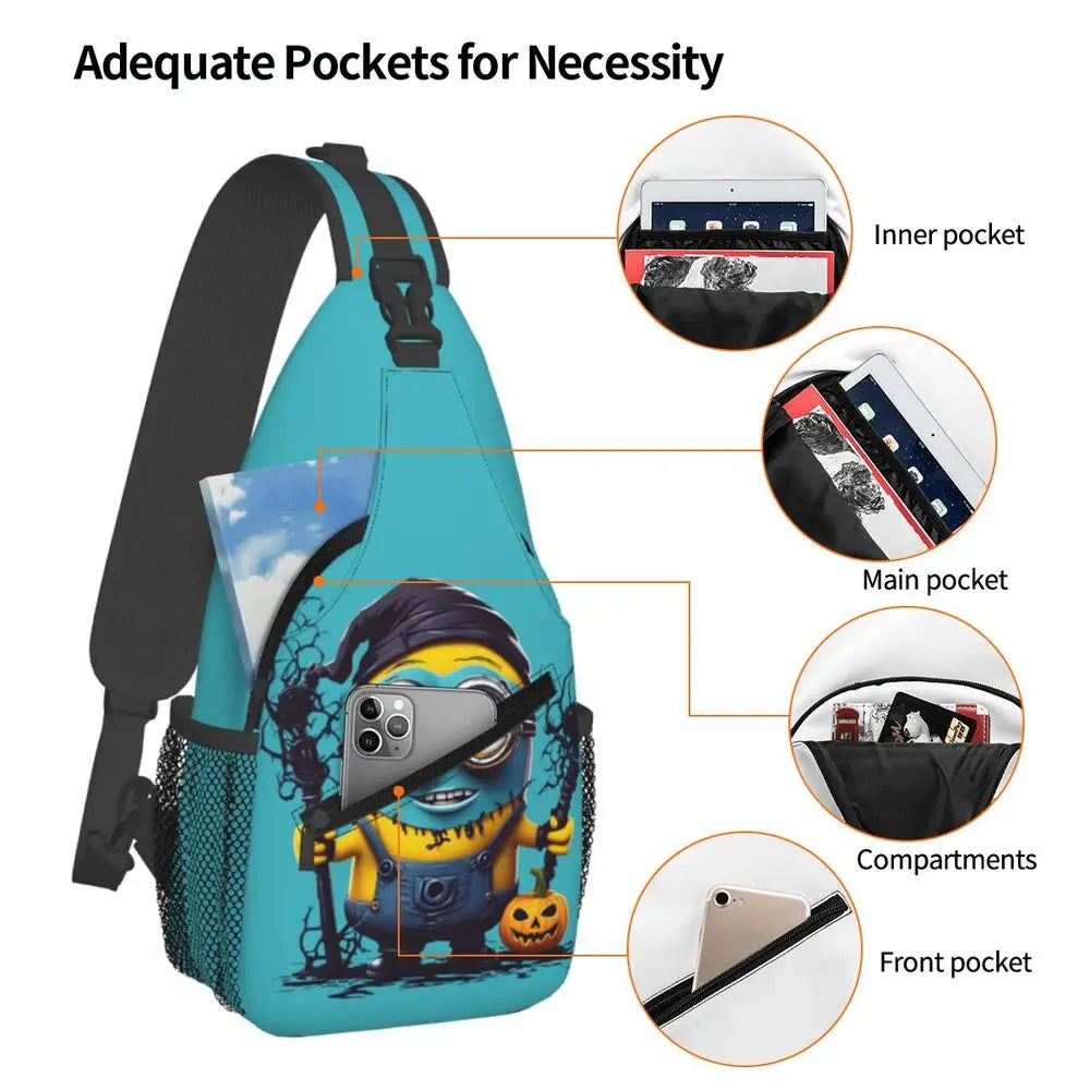 Minions Crossbody Chest Backpack Minion Shoulder Backpack