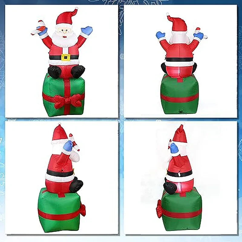 6FT Inflatable Santa Claus Christmas Decoration Indoor and Outdoor inflatable air model Christmas Gift