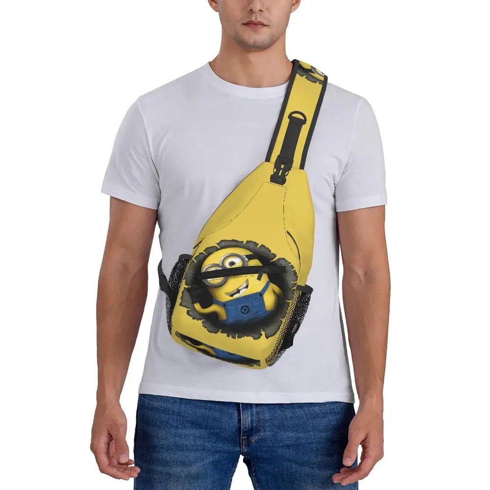 Minions Crossbody Chest Backpack Minion Shoulder Backpack